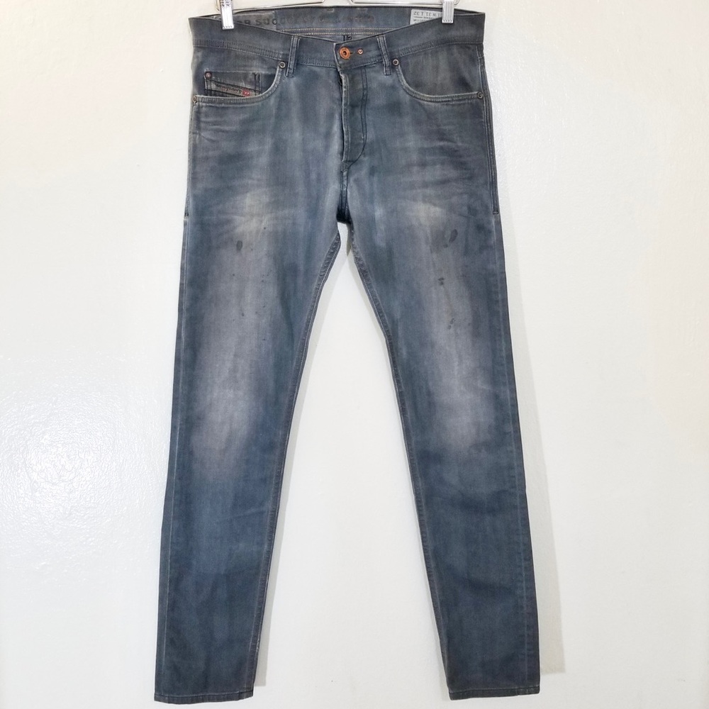 Diesel Mens Jeans Tepphar Slim Carrot Grey-Blue 31